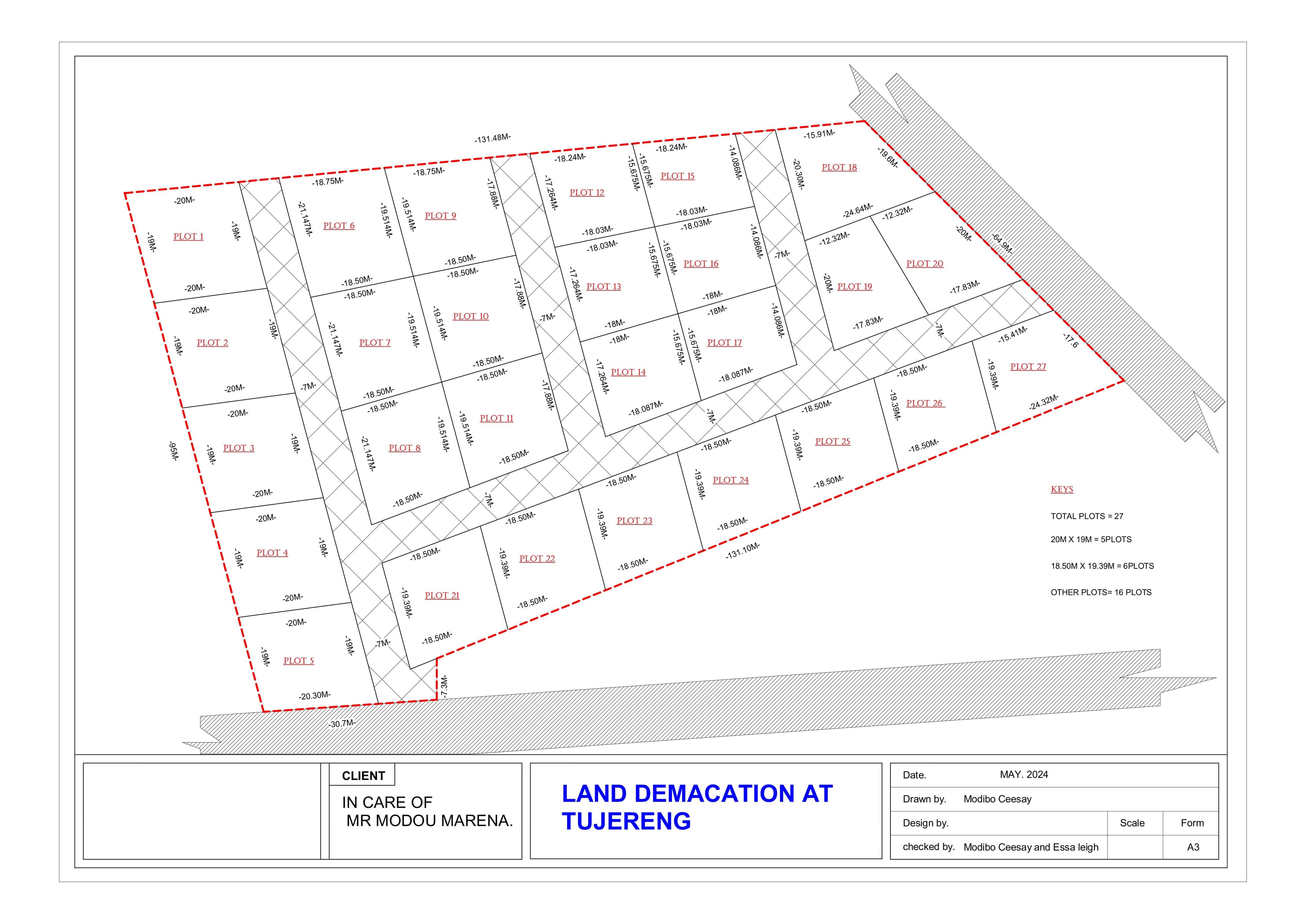 Land Demacation At Tujereng