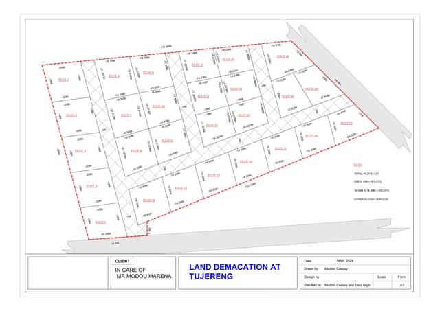 Land Demacation At Tujereng